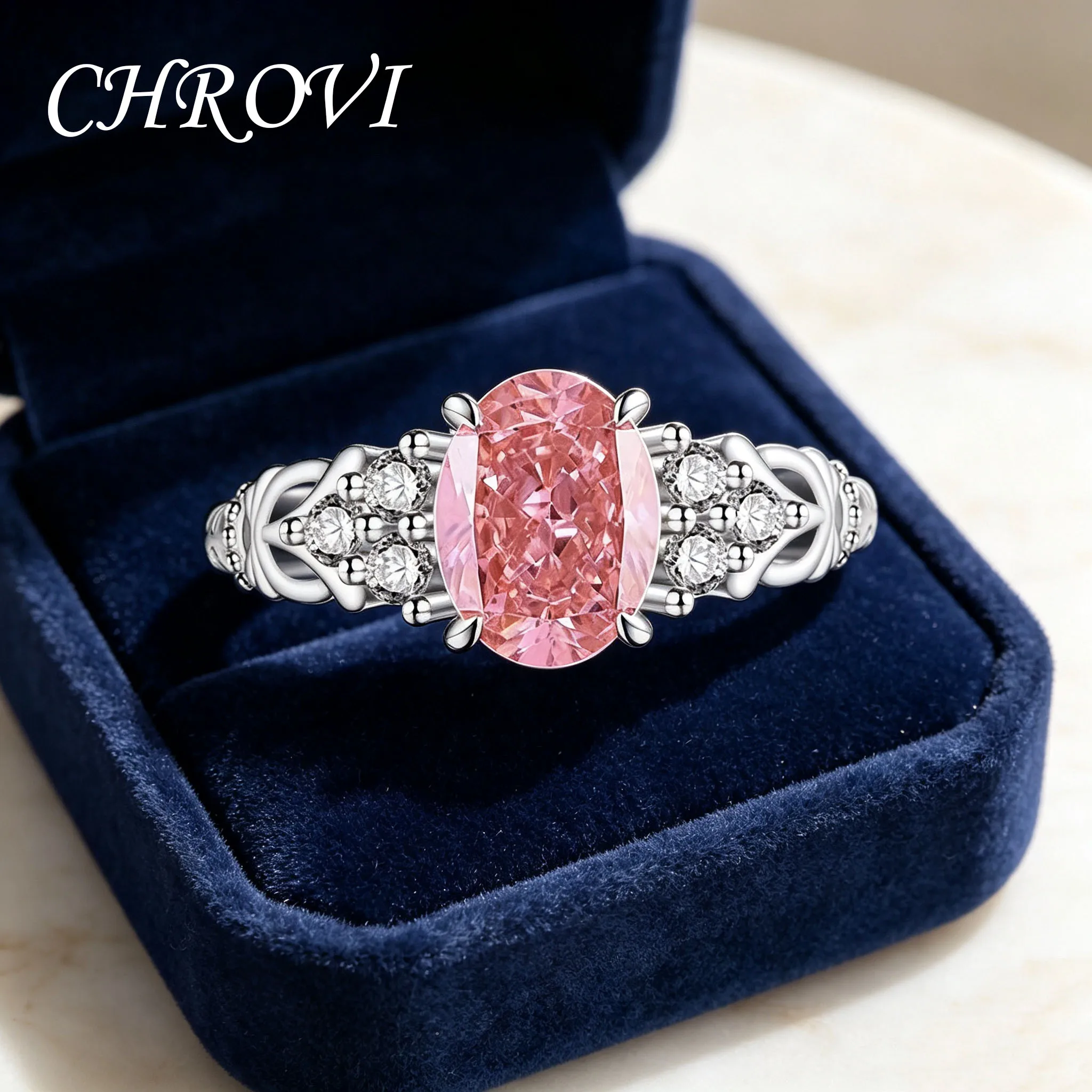 Exquisite 925 Sterling Silver Ice Flower Ring with Ultra-Bright High-Carat Diamonds Best-Selling Colored Gemstone Finger Ring