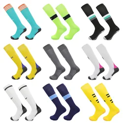 24-25 Season European Football Club Styles Children Adults Soccer Socks Boys Kid's Long Knee High Towel Bottom Sports Sock