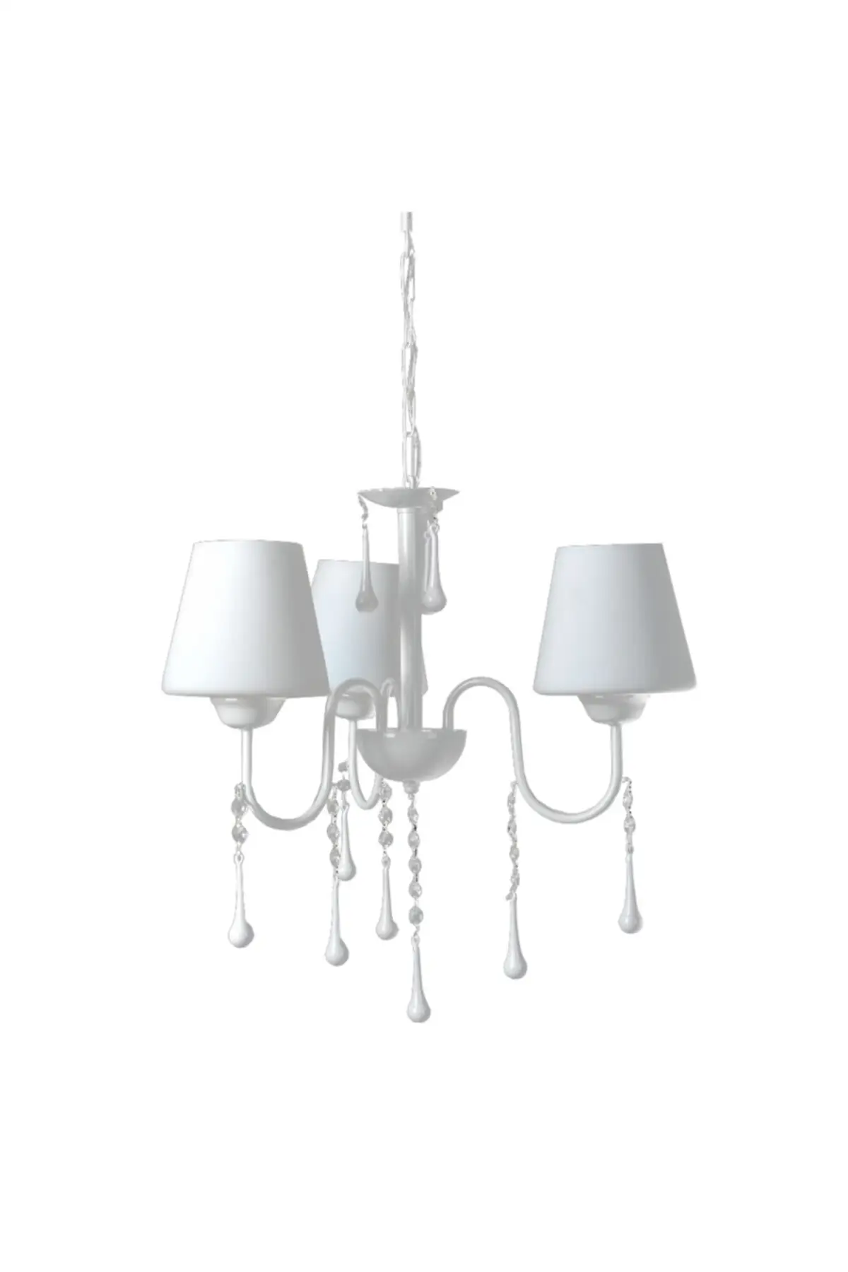 

DOLBOVI star 3-white beaded chandelier-white