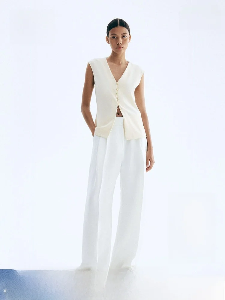 

H&M Зимний женский двусторонний тканевый жилет 29985, полиэфирное волокно, 95% полиуретановое эластичное волокно (спандекс), 5%