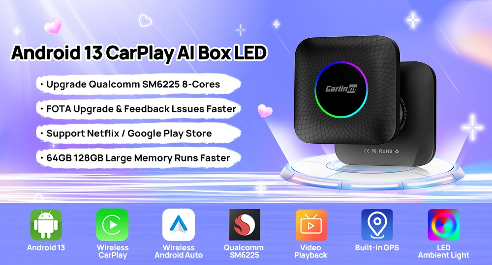 CarlinKit Android Auto USB Dongle Drahtlose CarPlay Adapter Für Android Auto Unterstützung Spotify Waze Karte Telefon Mirrorlink Auto Radio – Detail 4