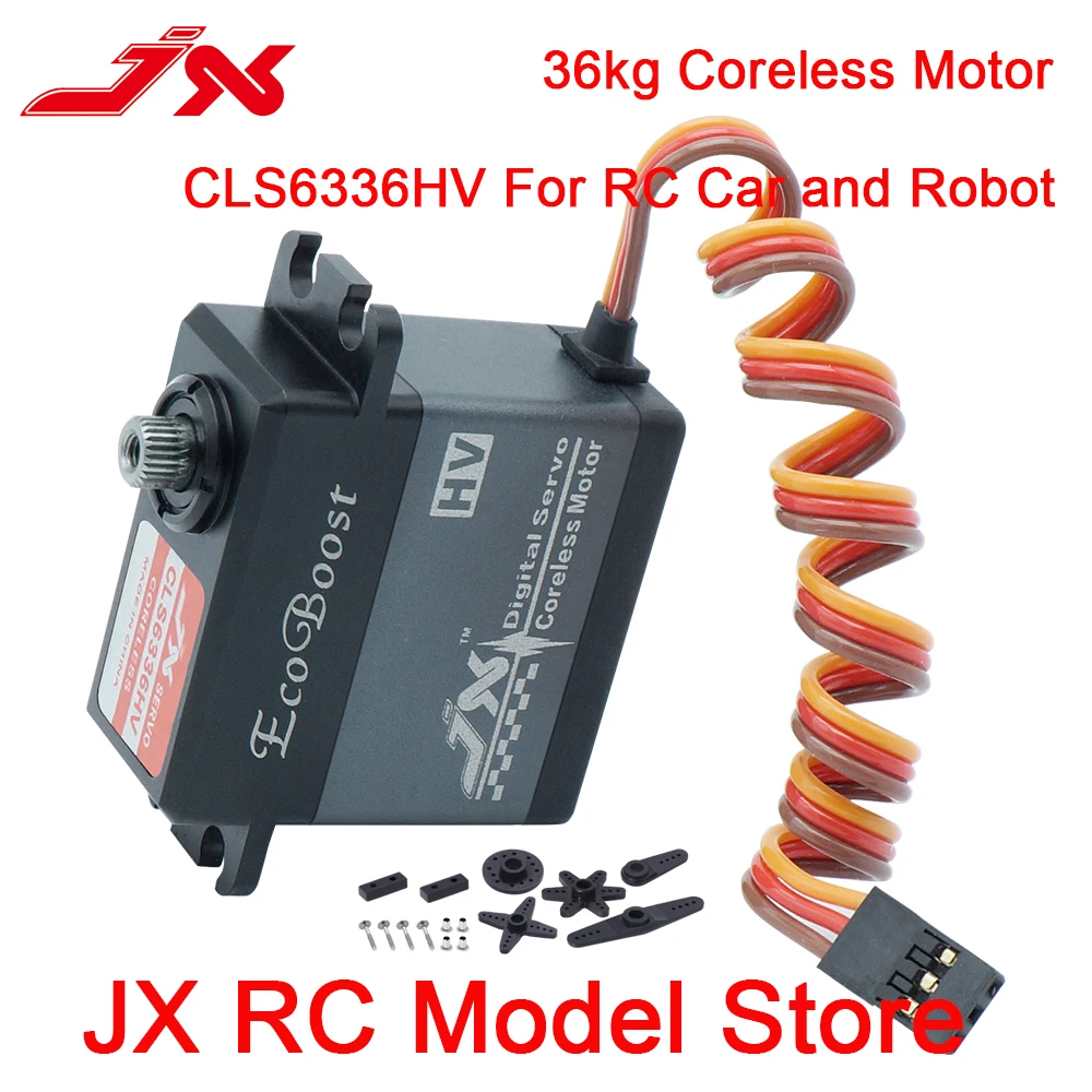 

JX SERVO Ecoboost CLS6336HV 7.4V 36KG Large Torque 180Degree CNC Digital Coreless Servo for RC Models PARTS CAR Helicopter Accs