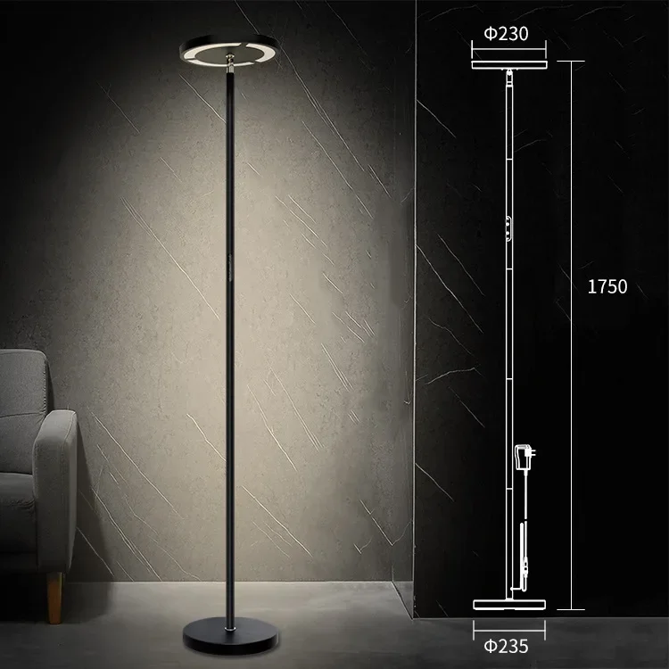 LED Intelligent Skylight Wireless RGB Remote Control Double-sided Luminous Floor Lamp Atmosphere