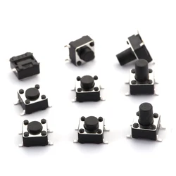 20PCS 6x6 Push Button Switch SMD 6X6X4.3 Light Touch Switch 6*6*4.3/5/6/7/8/9/10/11/12/13/14/15/16/17MM The Power Switch 4Pins