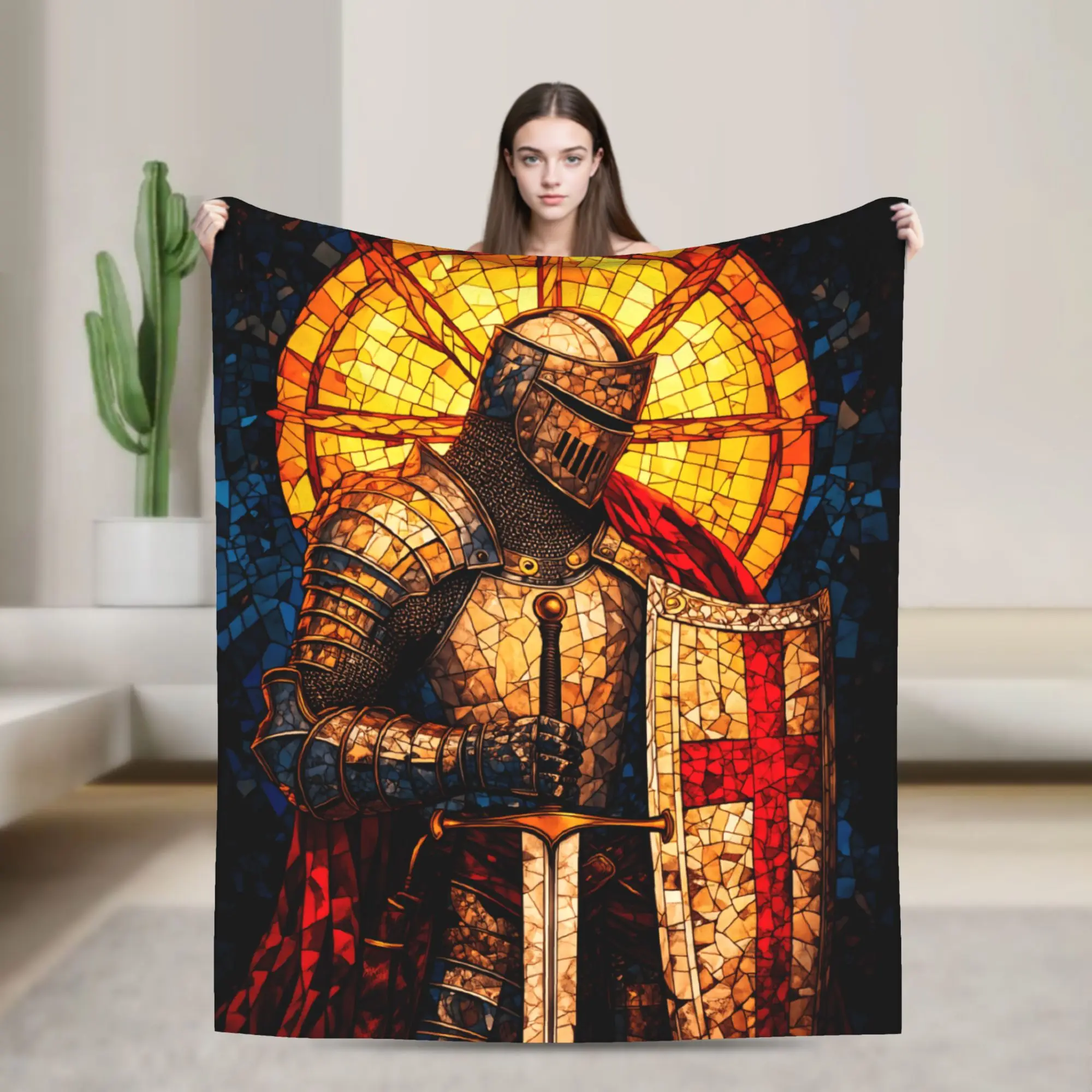 لينة بطانية الاطفال نزهة تمبلار الدم فارس الشرف الصليبية المقدسة رمي بطانية الفانيلا المفرش للمنزل ديكور أريكة غطاء سرير #1