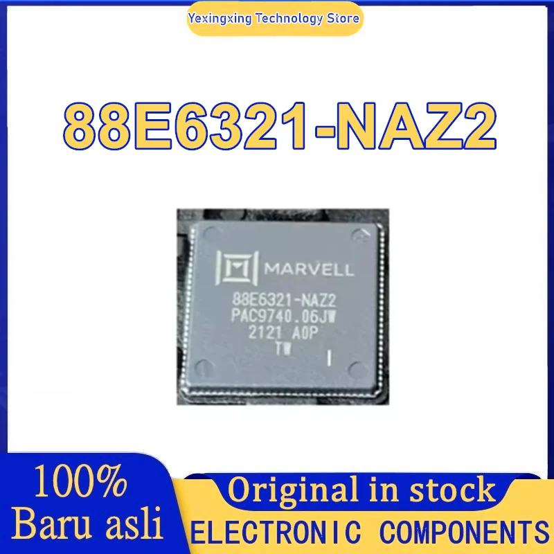 88E6321-NAZ2 88E6321-A0-NAZ2C000 QFN48 إيثرنت جهاز الإرسال والاستقبال IC رقاقة في الأوراق المالية