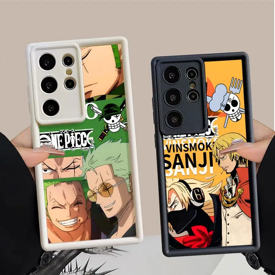 

Soft Shell Phone Case for Samsung Galaxy S24 Plus S21 S25 Ultra S22 S23 FE S24Ultra S20FE S25 Edge One Piece ZORO Logo