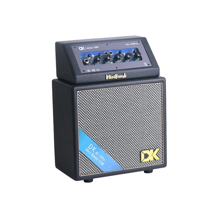 DK iG-15Pro Electric Guitar Amp 20W Dual Channel Portable Bluetooth Speaker with 2000mA Battery for Home & Live