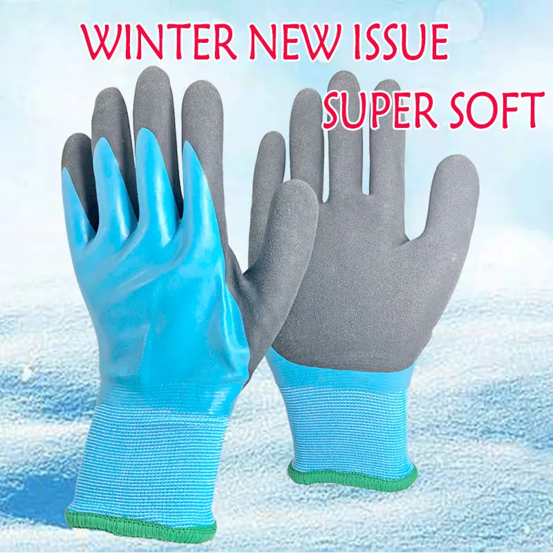 

NMSafety Freeze Anti Cold Micro Thermal Nitrile Insulated Warm Winter Garden Waterproof Safety Work Glove