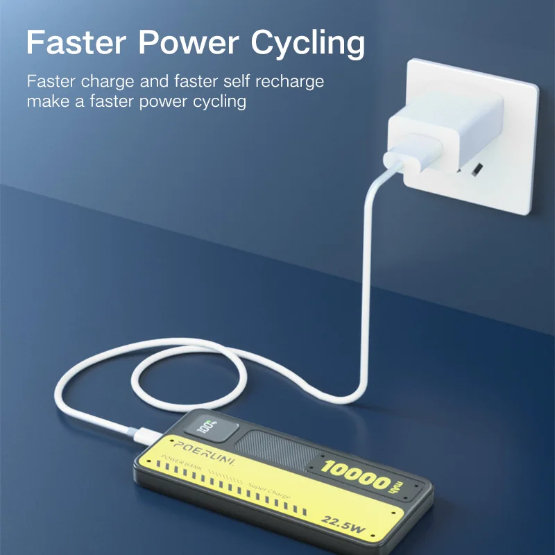 CHICNOD قوة البنك 1000mAh قدرة عالية 22.5 واط شحن سريع Powerbank شاحن بطارية محمول آيفون سامسونج هواوي Xiaomi