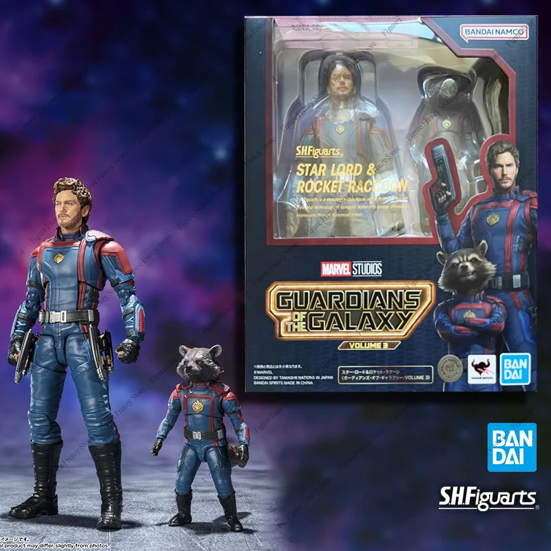 

Special OfferOriginal Genuine Mol BANDAI SHF Guardians of the Galaxy 15cm Star Lord Rocket Raccoon Action Figure Anime Figurine