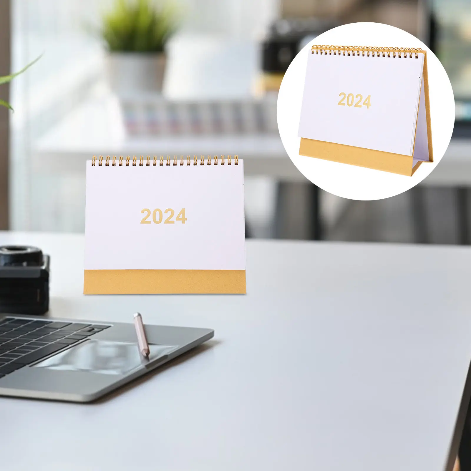 

Flip Calendar for Desk 2024 Monthly Desktop Calendar Thick Stable Material Fashionable Modern Design Office Home Decor Daily