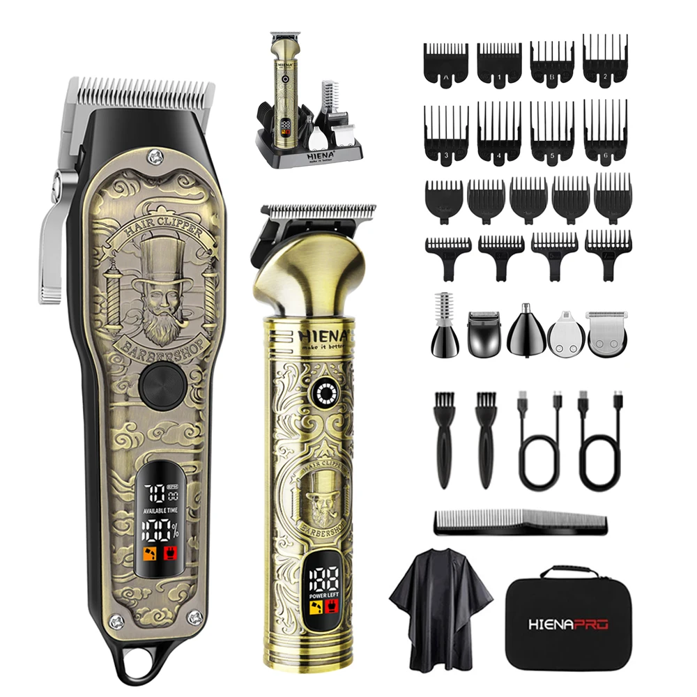 ヘアカット電気バリカン UBS 充電式コードレスひげトリマー男性強力な電気バリカントリミングツール