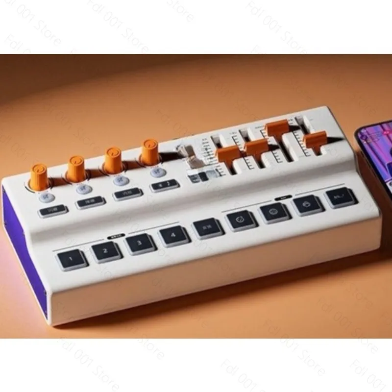 Tuning White Box Sound Card Live Streaming Equipment Complete Set, Ideal for Singing and Streaming,Compatible with Mobile Phones