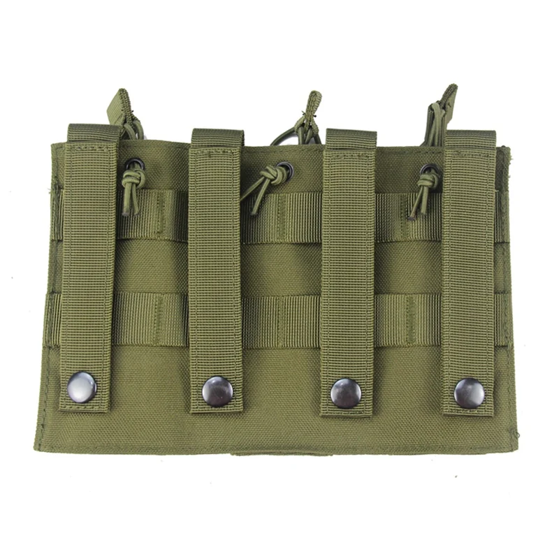 Molle Jacht Pouch Tactical Magazine Tas Elastische Open Top Triple Mag Pouch Houder Carrier Voor M4 M14 M16 Ak ar