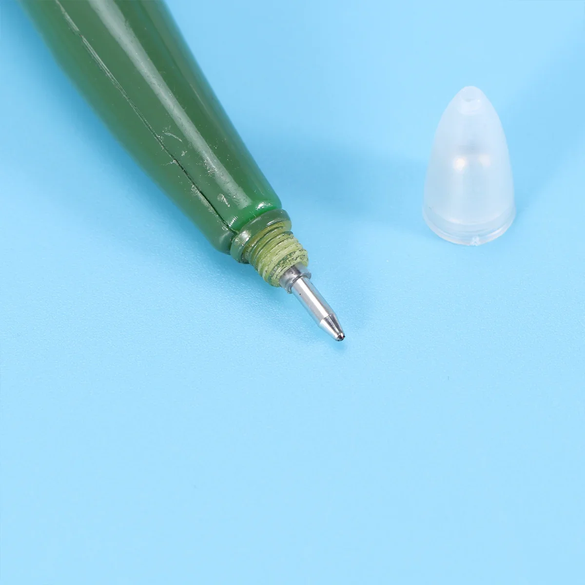 قطعة واحدة من قلم جل على شكل كرة كرتونية مع قرطاسية بتصميم على شكل فلفل حار مغناطيسي للمنزل والمكتب والمدرسة باللون الأحمر