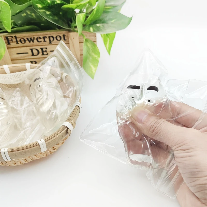 Crystal Stickman Squishy pour soulager le stress : adorable jouet transparent pour ventilation et relaxation