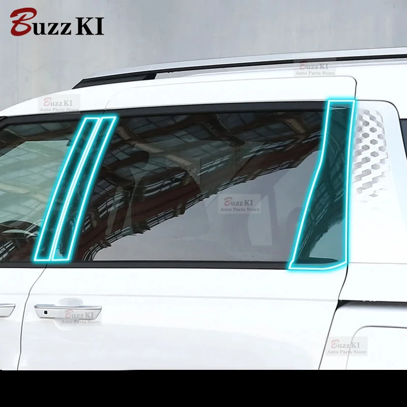

For KIA Canival 2020-2023 Car Exterior A/B Window pillar Anti scratch accessories transparent TPU Protection Car Film refit