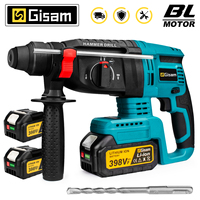 Gisam 26MM Brushless Electric Hammer Drill Multifunctional Cordless Rotary Hammer Impact Drill Power Tool For Makita 18V Battery