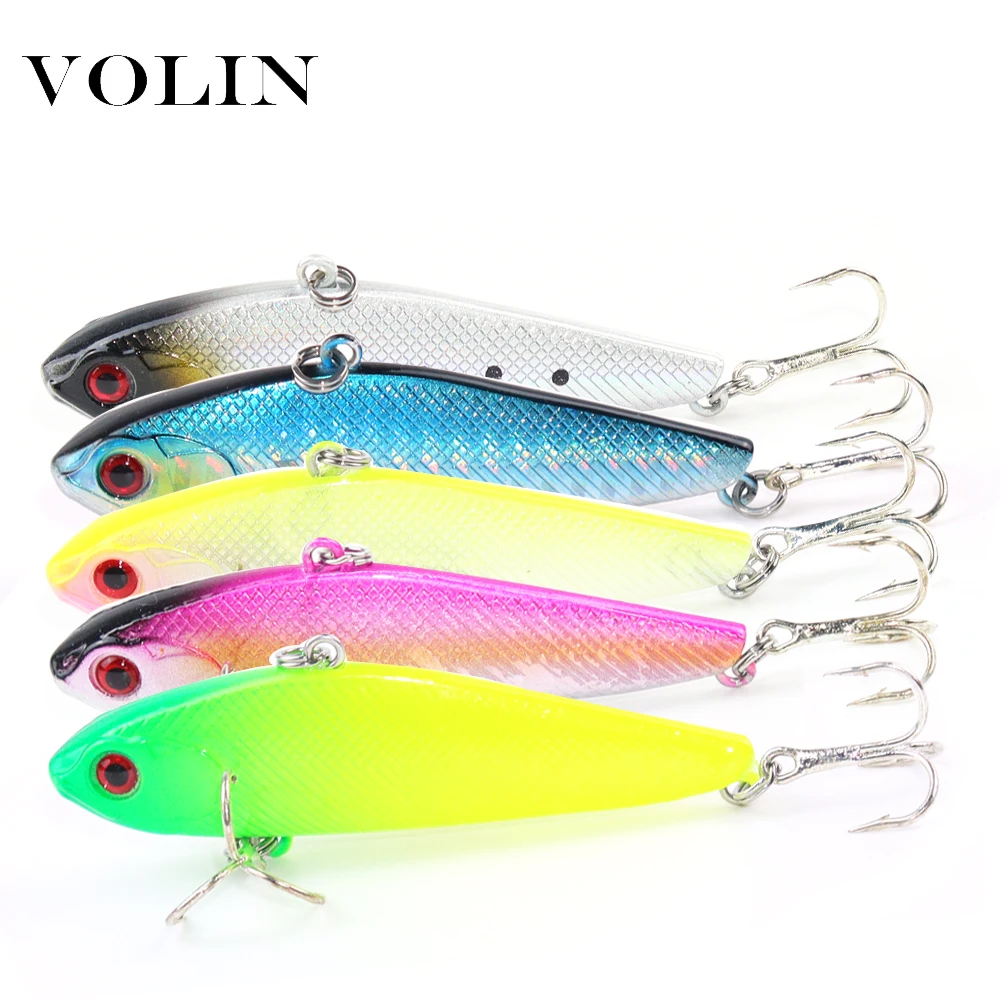 Volin NEW 1pc Vibration Bait  Fising Lure 70mm/17.5g Lipless Crankbaits Hard Artificial VIB Bait For Seabass Inshore Sea Fishing