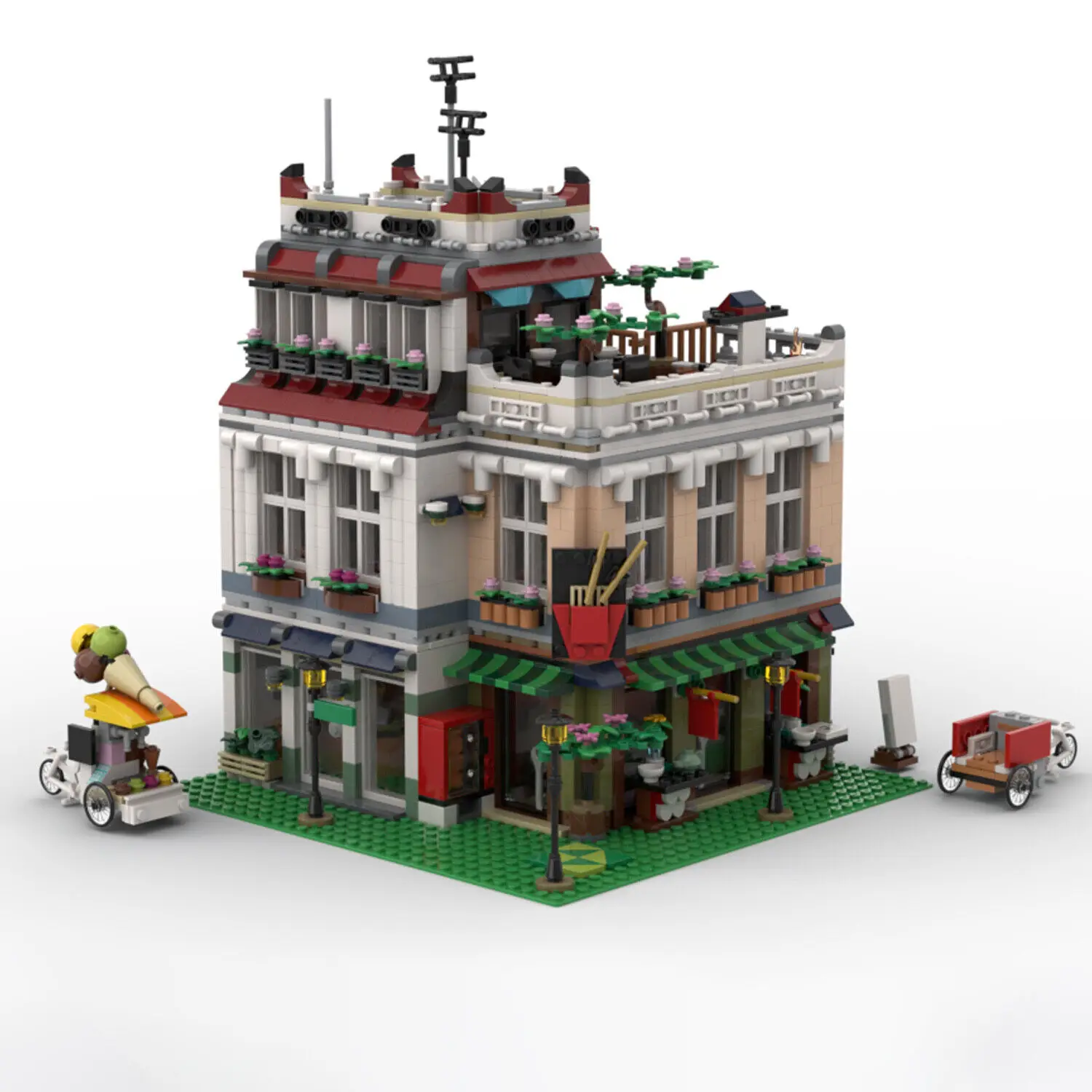 

The Chinatown Office with Interior Modular Building 2431 Pieces MOC