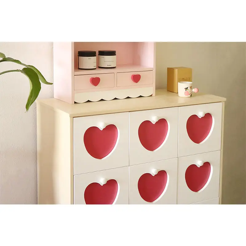 

Layer 9 chest, girl heart bedroom large bedside table Internet celebrity locker solid wood porch cabinet