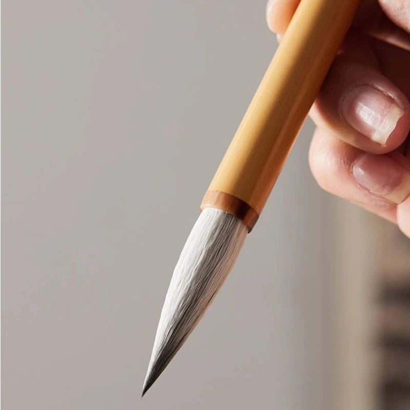 Woolen Rabbit Mixed Hair Calligraphy Brush Regular Script Cursive Script Writing Practice Pen Traditional Chinese Painting Brush