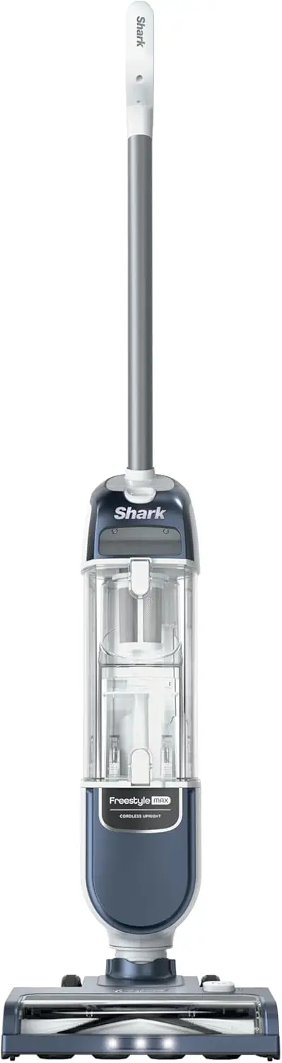 

Cordless Upright Vacuum for Multi-Surface Cleaning, Lightweight with Large Dust Cup, LED Headlights in Nordic Blue
