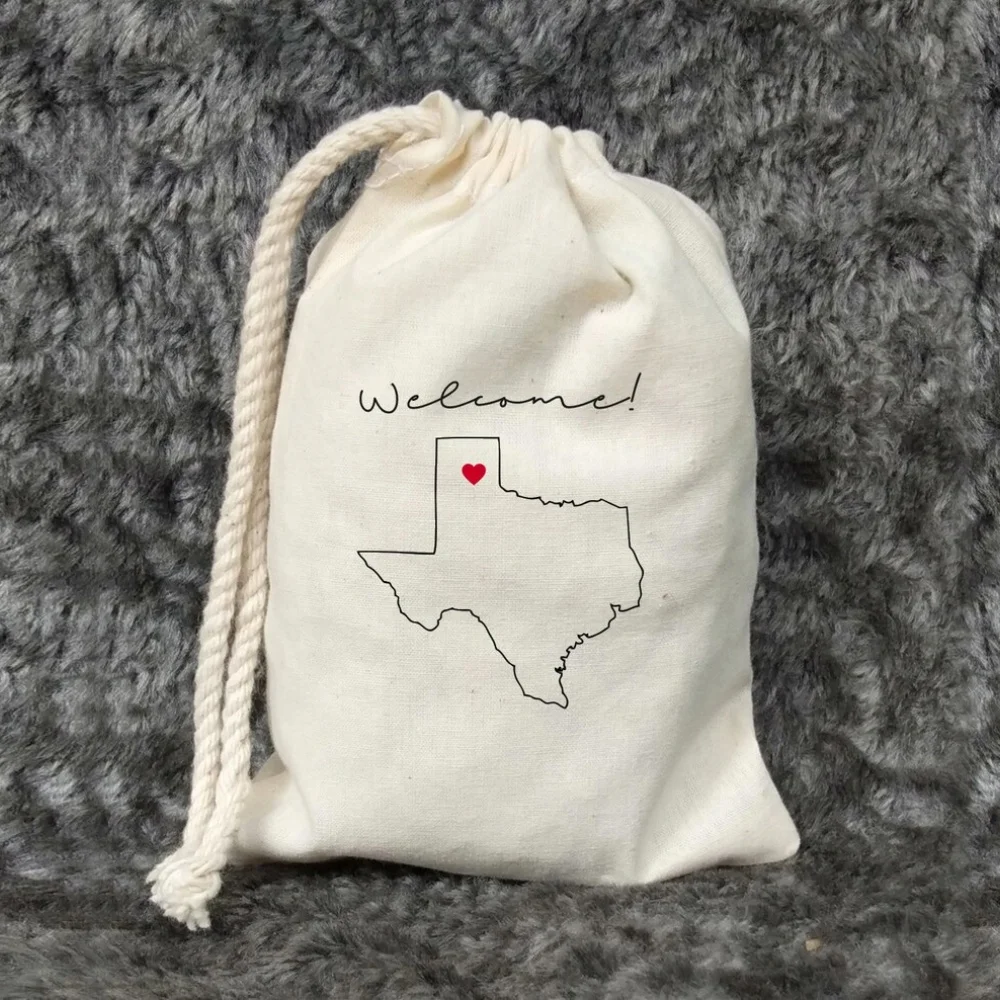 20Texas state outline bags-Destination Wedding-State Outline Bag-Bachelorette Parties-Customized State Favor-Beach Wedding Bags