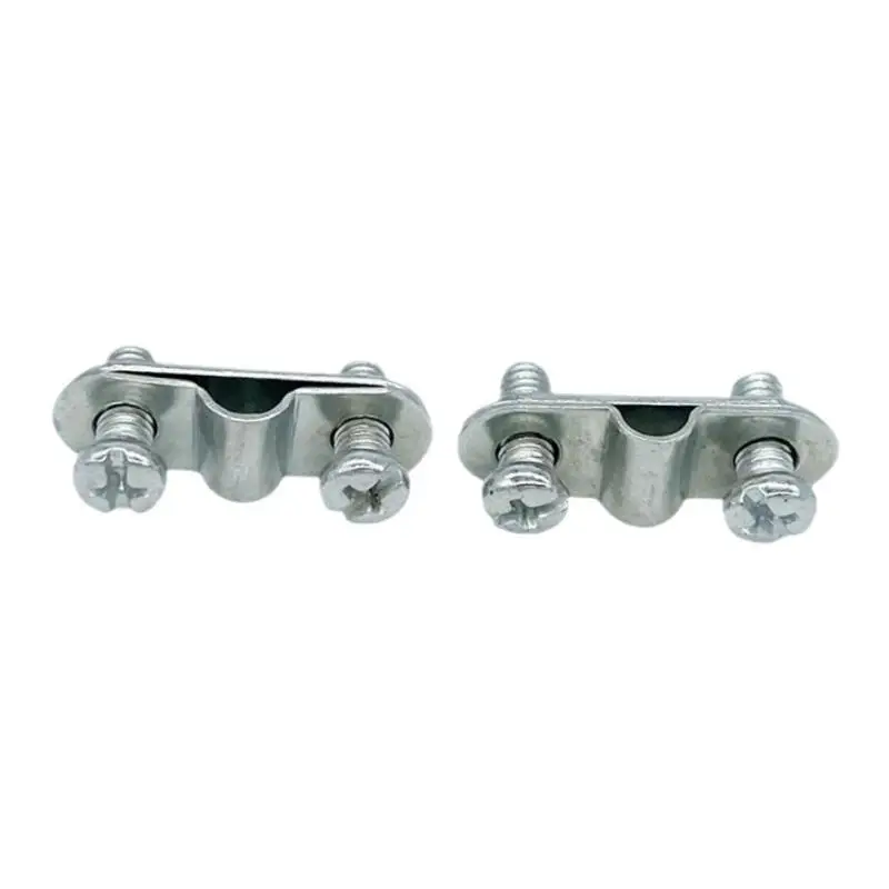 AliExpress perfeclan 2 Set Bicycle Mudguard Leg Fixing Plate Simple Assembly Replace Parts Metal Fixing Clamp
