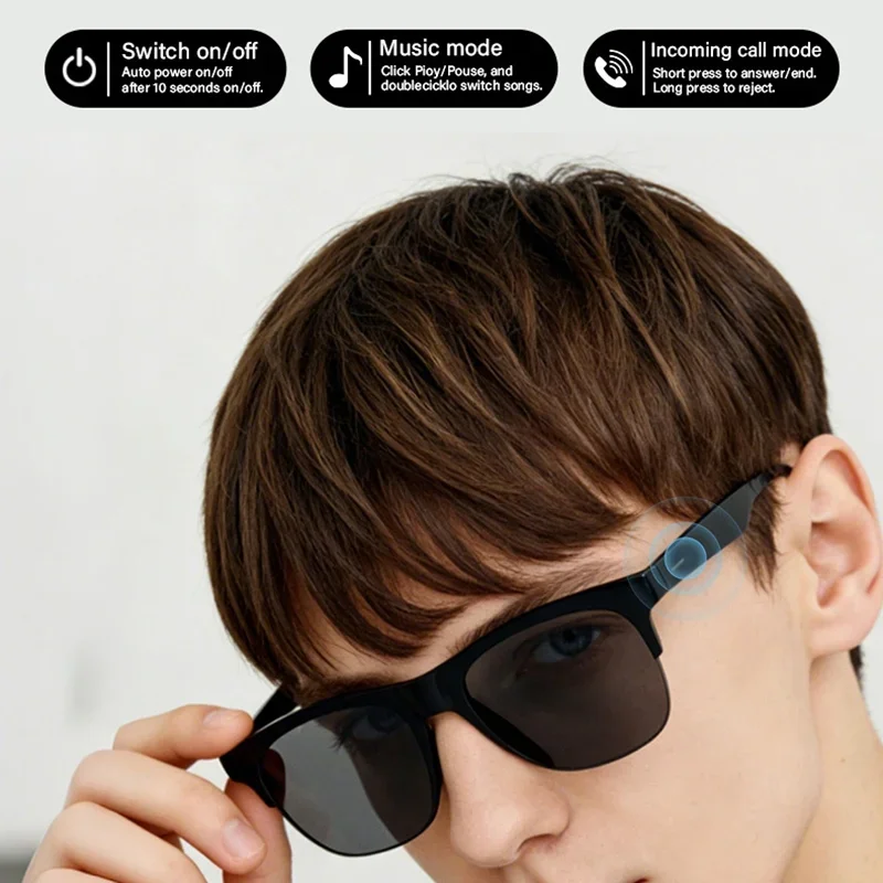 OnePlus New AI Smart Glasses Touch Control Bluetooth Conversation Recording Listening To Music Smart Sunglasses For Men Women