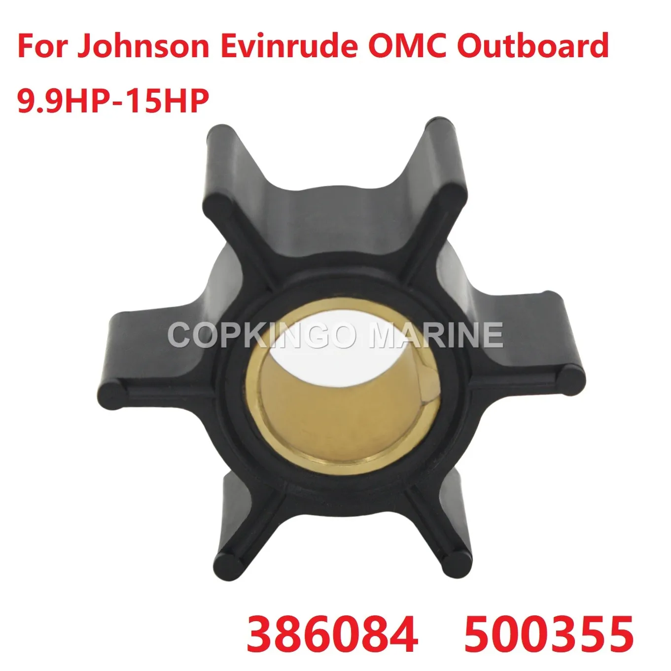 

Крыльчатка водяного насоса для лодок для подвесного двигателя Johnson Evinrude OMC 9,9 л.с.-15 л.с. 386084 18-3050 500355 9-45201