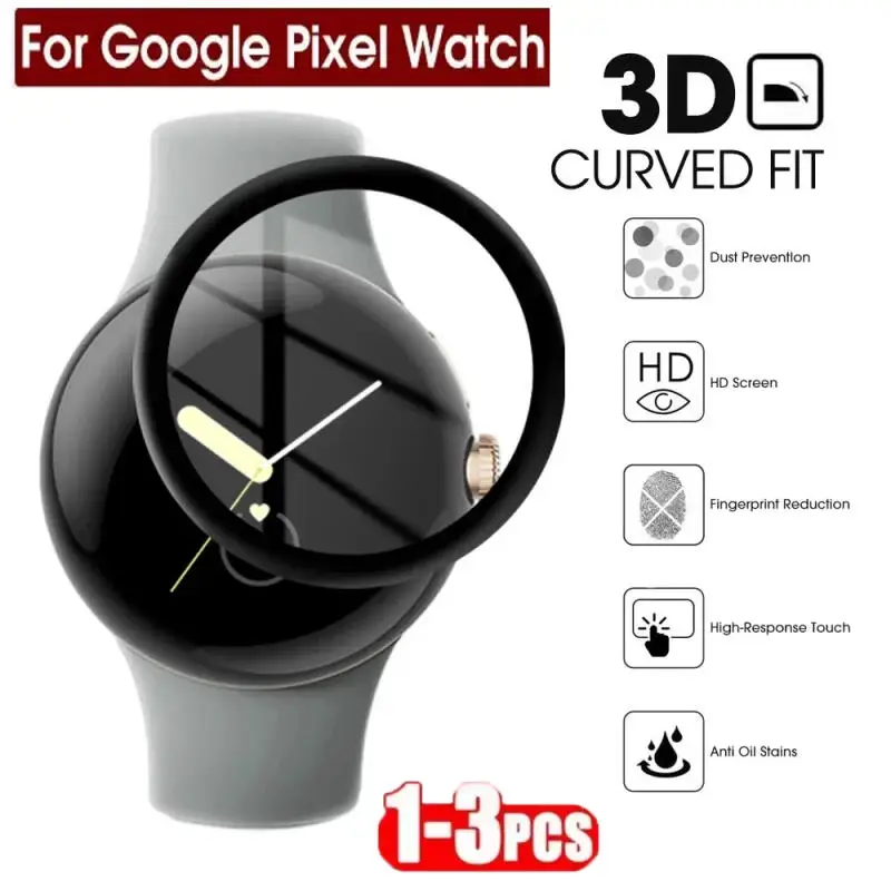 واقي شاشة 20D لساعة جوجل بيكسل 2 شاشة منحنية مضادة للخدش لساعة جوجل بيكسل طبقة رقيقة واقية ناعمة من البولي يوريثان