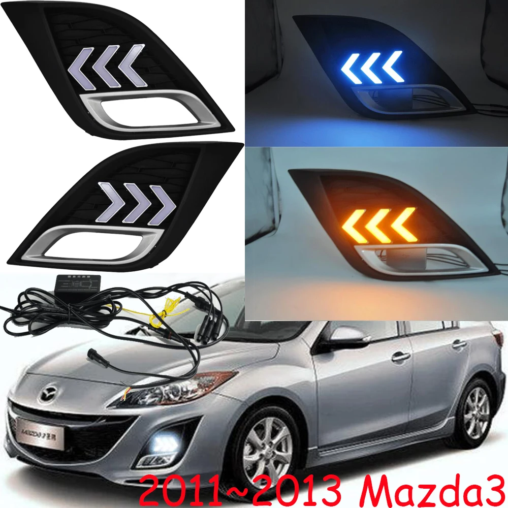 2011 2012 2013year Headlamp For Mazda 3 Mazda3 Daytime Light Axela Car Accessories LED DRL Headlight For Mazda3 Fog Light