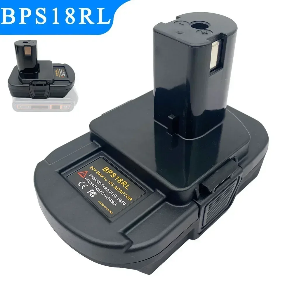 BPS18RL Converter Adapter For Black Decker For Porter-Cable PCC680L For Stanley 18V Lithium Battery on For Ryobi 18V Power Tools