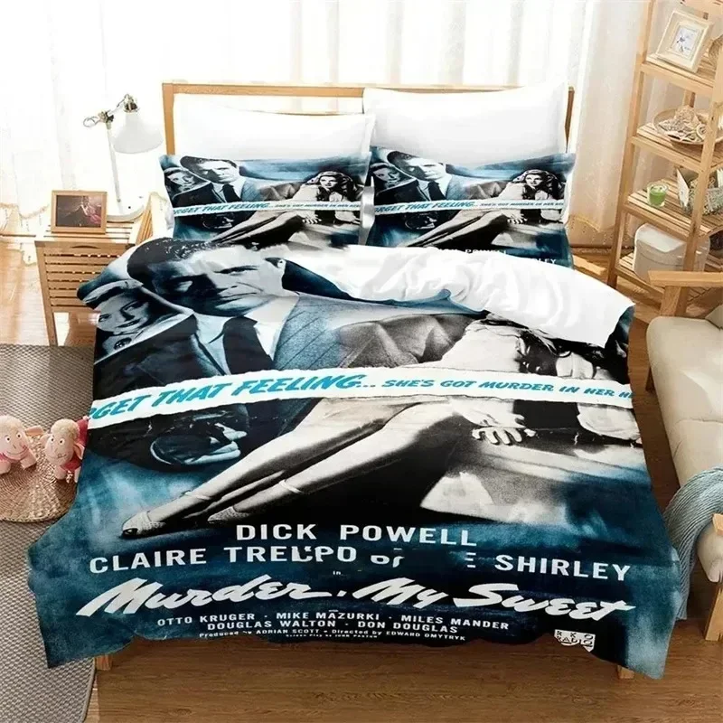 

2025 New 3D Print Movie Murder My Sweet Bedding Set,Duvet Cover Comforter Bed Set Quilt Cover Pillowcase Boys Girls Adultse