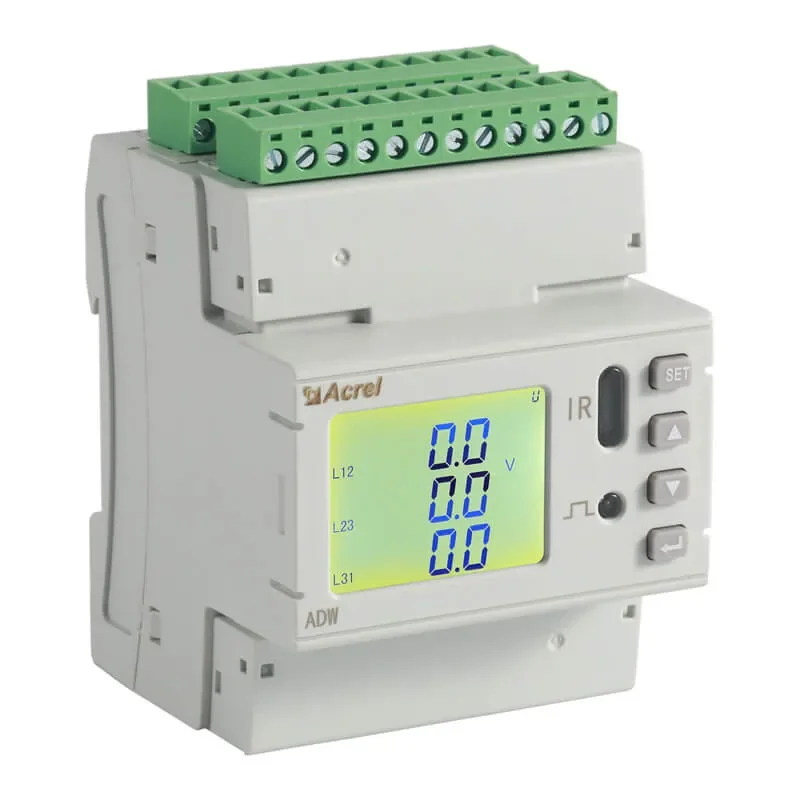 LCD 4 Channels of Three Phase AC Electricity Meter