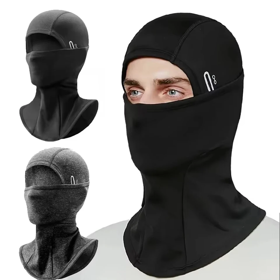 Keep Warm Cycling Balaclava Windproof Motorcycle Helmet Liner Cold Resistant Skiing Riding Running Mask Bike Headwear Unisex