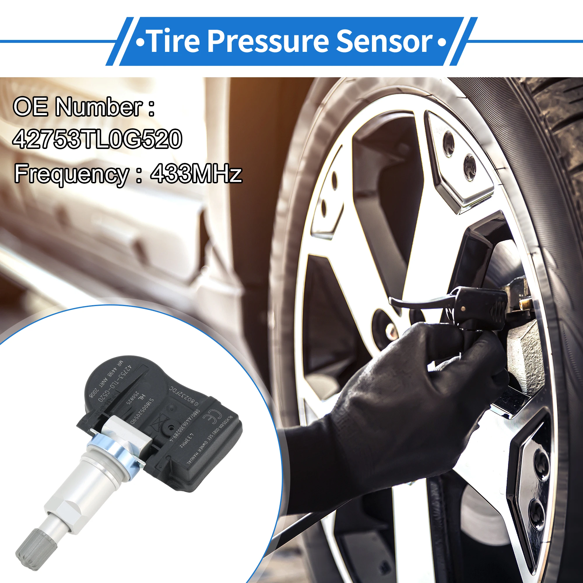 

Motoforti Tire Pressure Sensor TPMS Sensor No.42753TL0G520 for Honda Accord 2013-2018