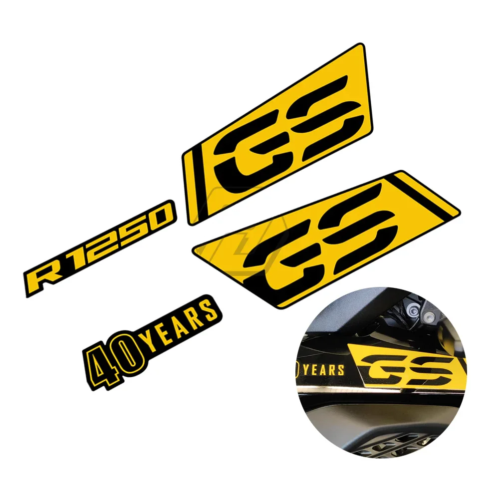 Pegatina de carenado delantero para motocicleta, calcomanía para BMW R1250GS Adventure 2017-2023 40 años GS