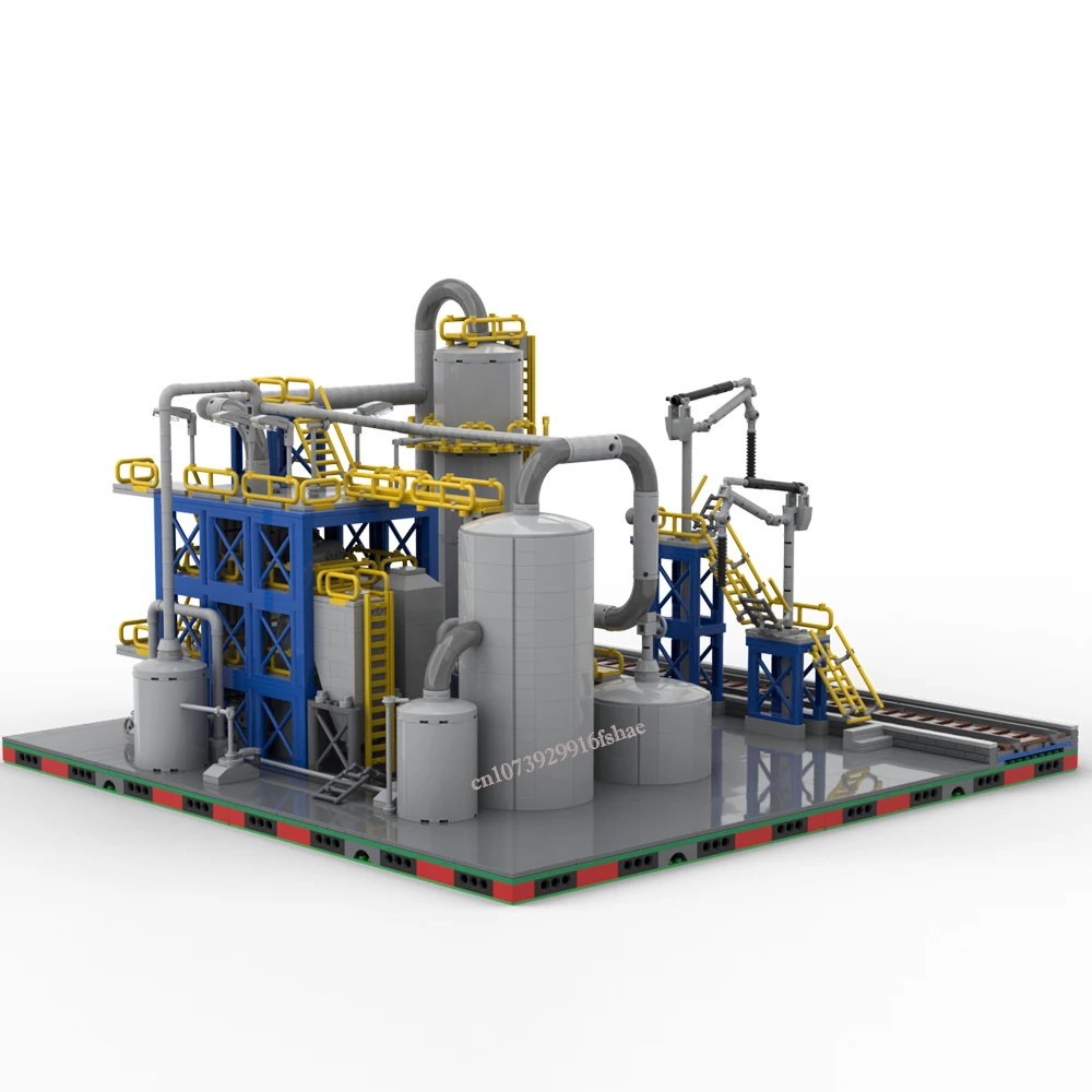 Hot Sale Street View Moc Modular Chem Plant GATC Tanker Car Chemical Truck DIY creative ideas ChildrenToys Birthday Gifts Blocks