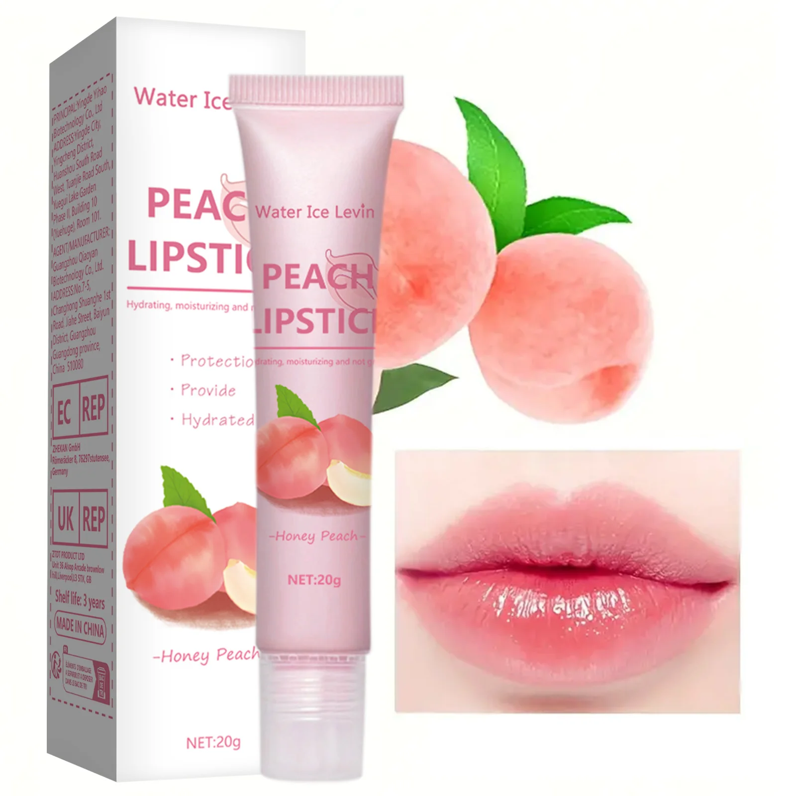 lip gloss Peach hot lip moisturizing lip lip balm supermodel