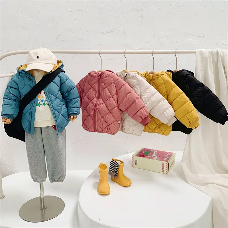 

2025 Autumn and Winter New Children's Down Cotton Clothes Cotton Clothes with Down Thermal Cotton Jackets