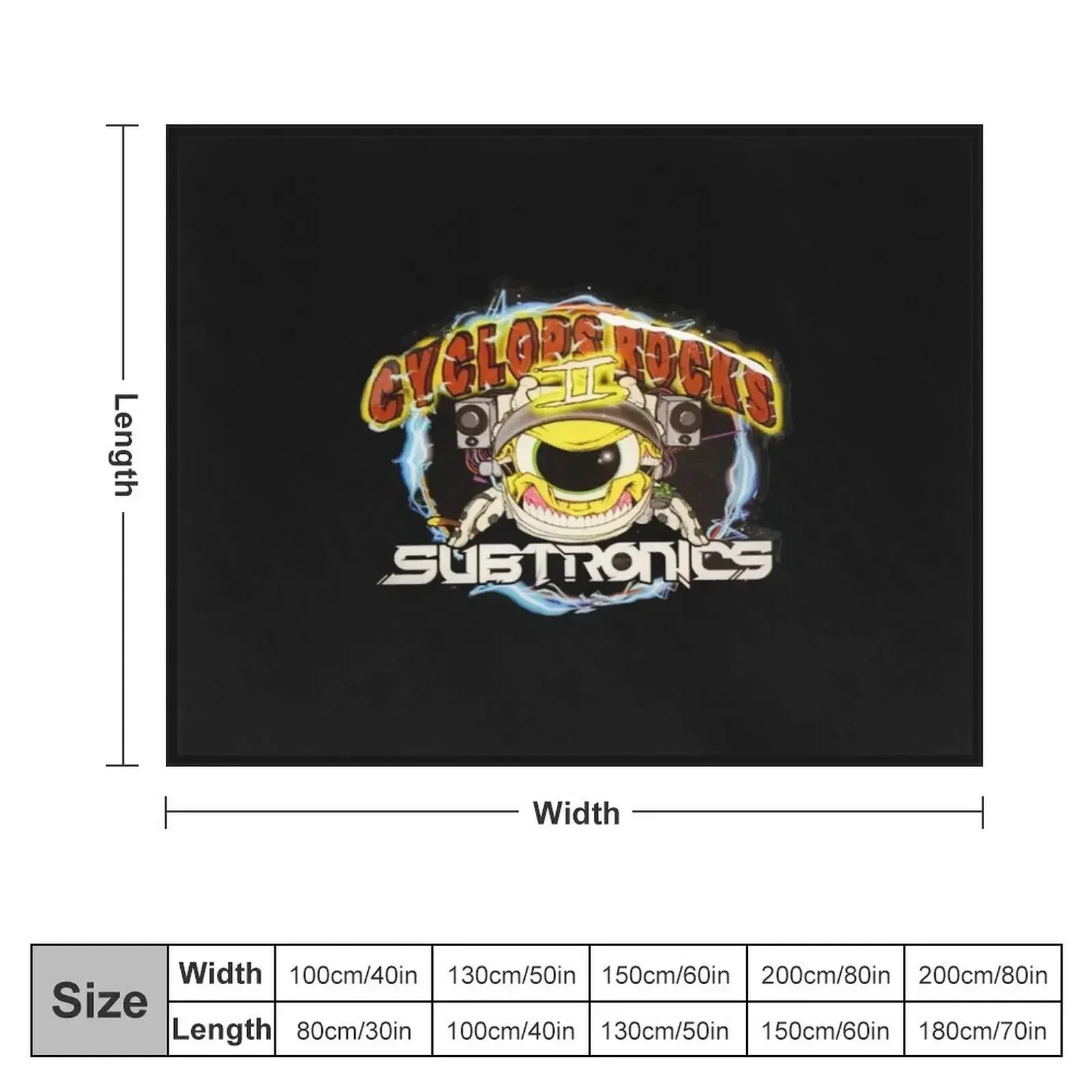 subtronics - Cyclops Rocks Throw Blanket Multi-Purpose Thermal warm winter Blankets