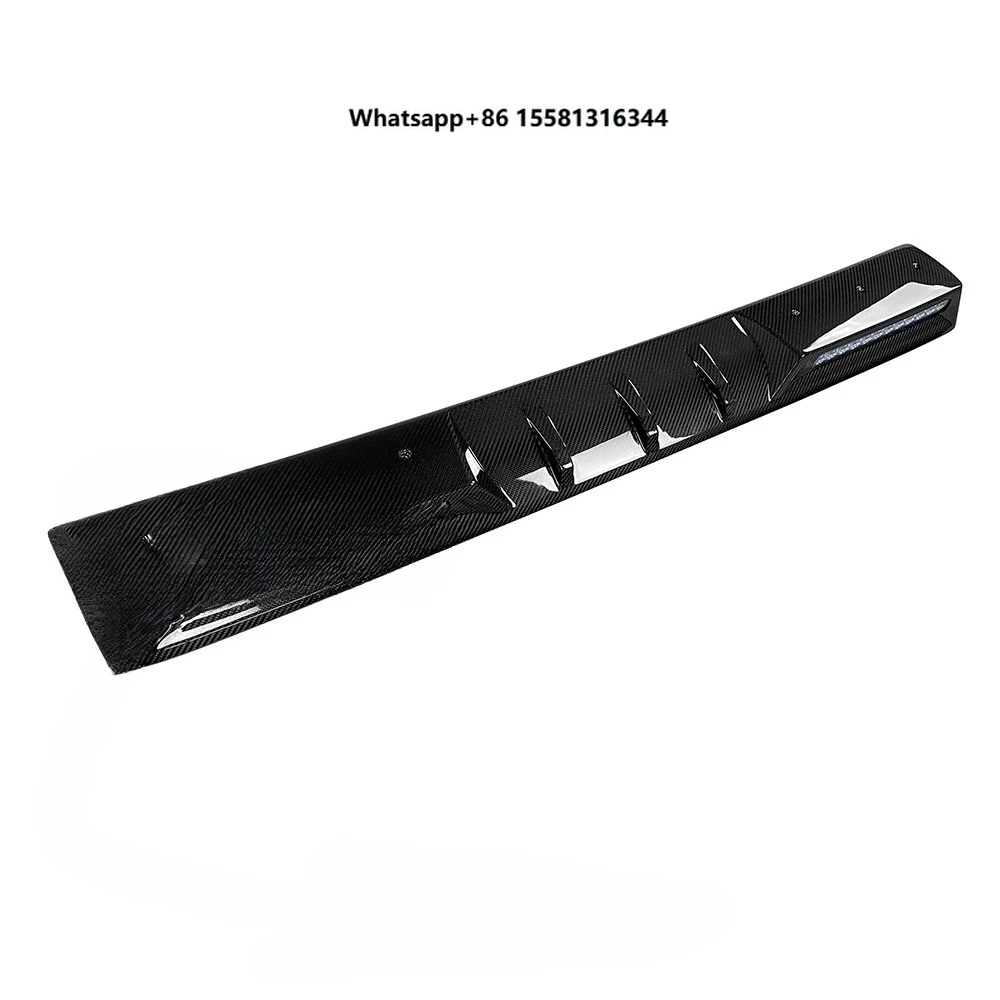 Paktechz Dry Carbon Fiber LED Lighting Front Roof Spoiler for G-Class W464 G350 G500  G63