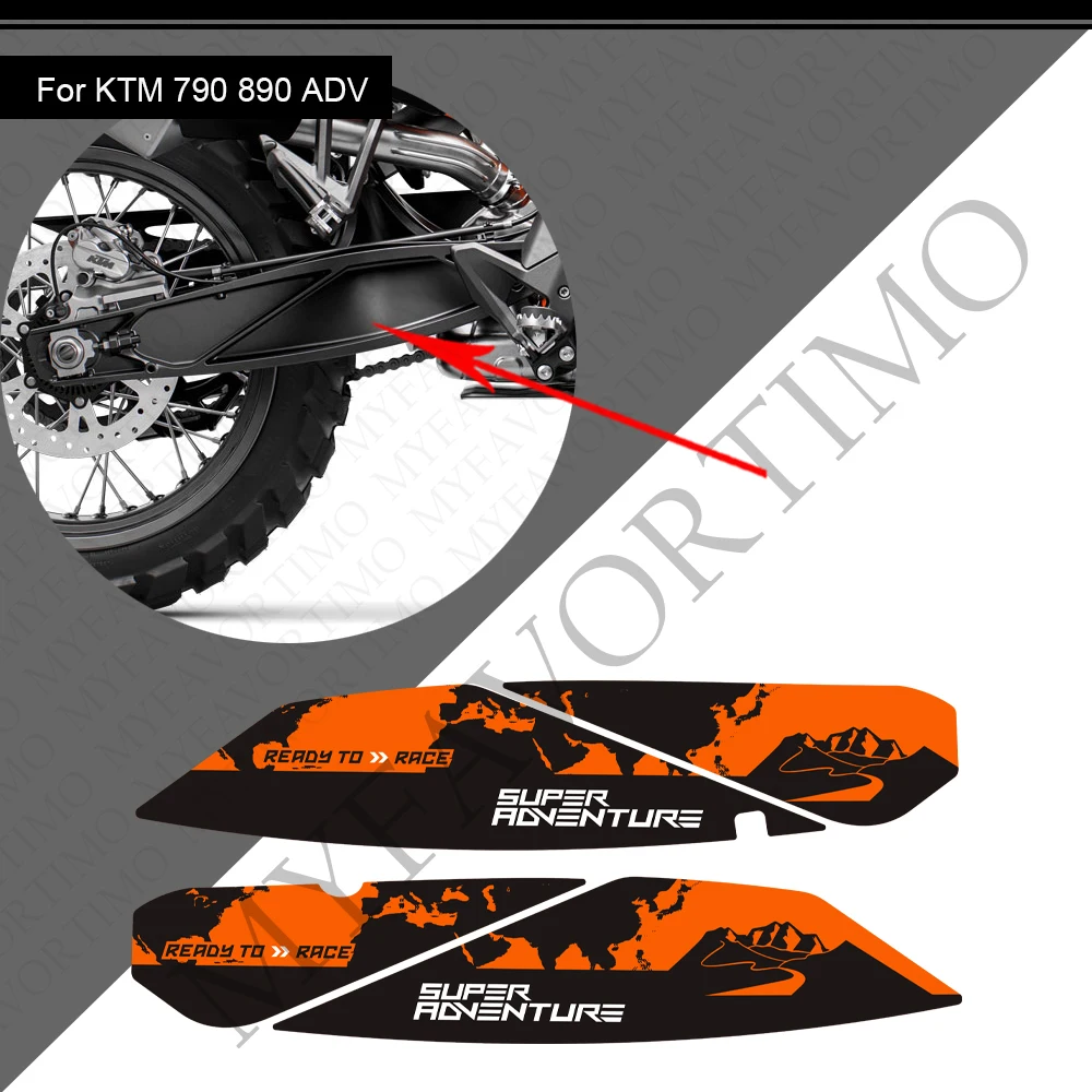 

For KTM Duke 790 890 890S 890R 890GP SR GP Adventure Motorcycle Stickers Swing Arm Swingarm Rotating Shaft Protection Decals