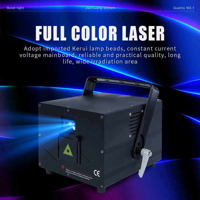 

JC Light Full Color 3d Animation Laser Lights Dmx Stage Dj Disco 5w Rgb Laser Projector for Night Club KTV Special Effect Lights