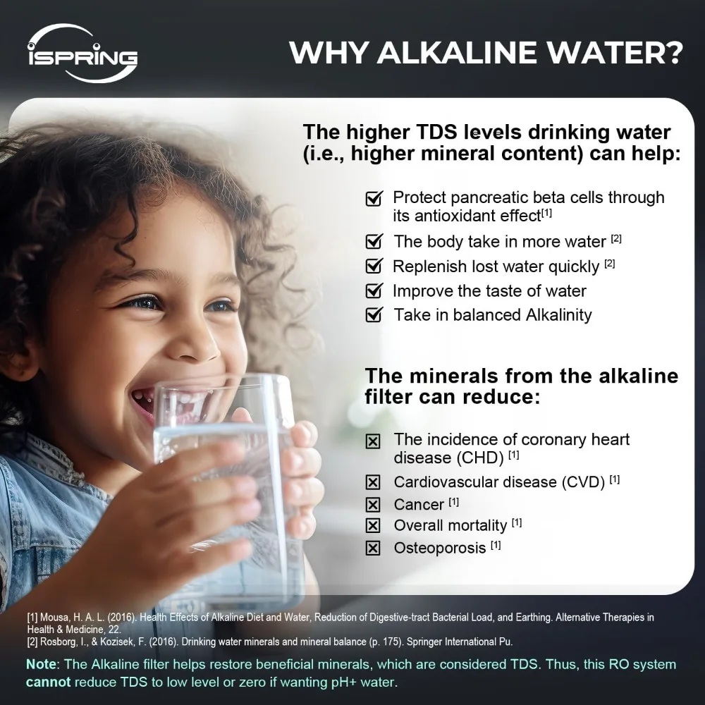 RCC7P-AK، نظام التناضح العكسي ذو 6 مراحل تحت فلتر المياه القلوية والمضخة، نظام ترشيح مياه الشرب RO #4