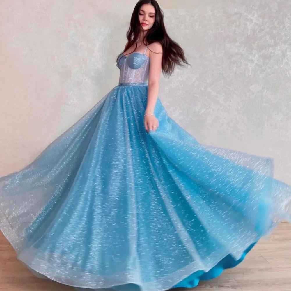 Prom Dress Saudi Arabia Yipeisha Sparkle Elegant Spaghetti A-line  es Draped Satin Floor Length Custom