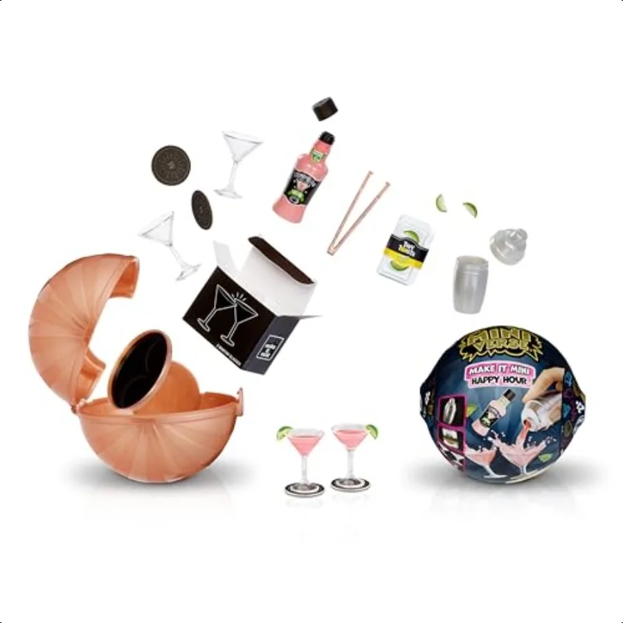 

MGA's Miniverse Make It Mini Happy Hour Mini Collectibles Blind Packaging DIY Resin Play Replica Cocktails NOT Edible Collector